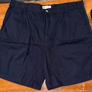 Columbia Men's Dark Blue Flat Front Shorts